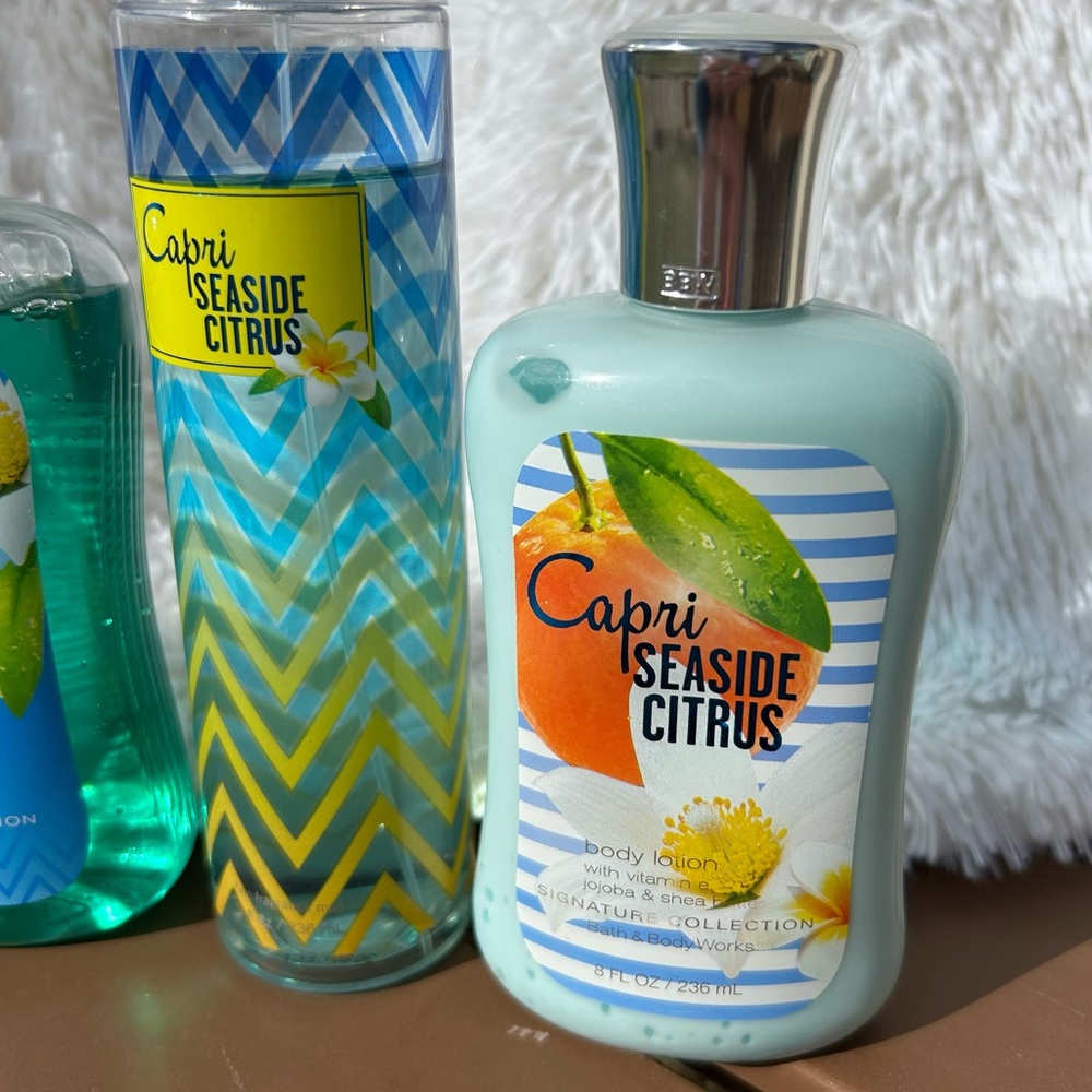 Bath & Body Works Capri Seaside Citrus Full Size Three Item Set NEW Discontinued - Picture 6 of 15